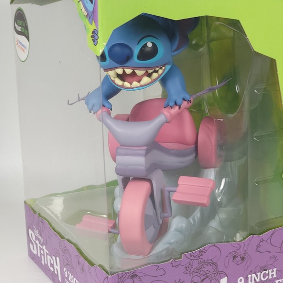 New Disney Stich 9 Inch 9” Vinyl Figure Tricycle‎ By Culturefly Brand New In Box - Picture 7 of 8